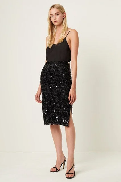 French Connection Desiree Sequin Midi Skirt