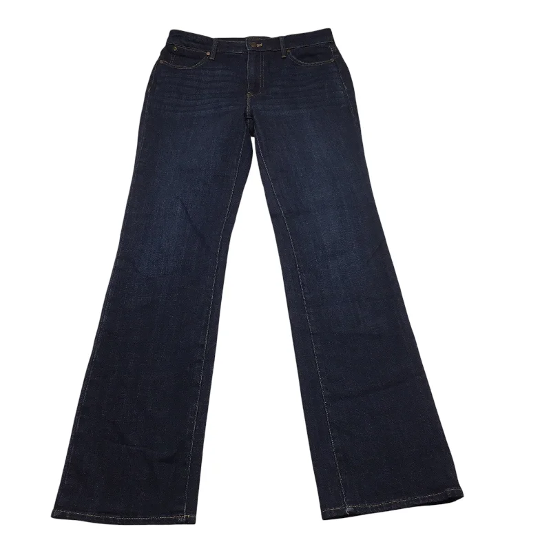 Jeans Straight By Talbots In Blue Denim, Size: 4