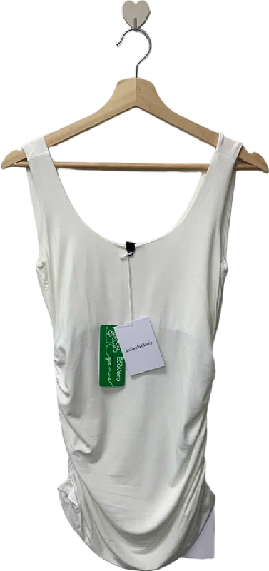 Isabella Oliver White The Maternity Tank with Lenzing ECOVERO Viscose Size 1 UK 8