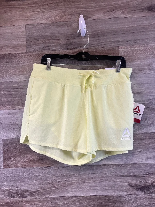 Athletic Shorts By Reebok In Green, Size: L