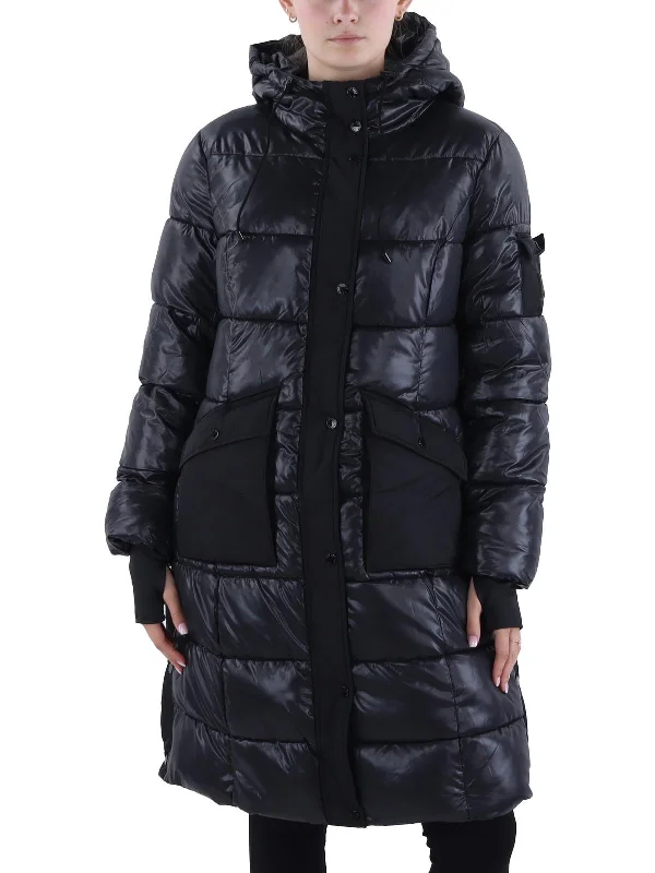 Womens Quilted Cold Weather Puffer Jacket