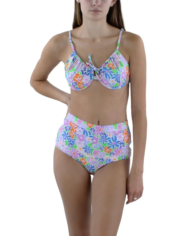 Womens Underwire Floral Bikini Swim top