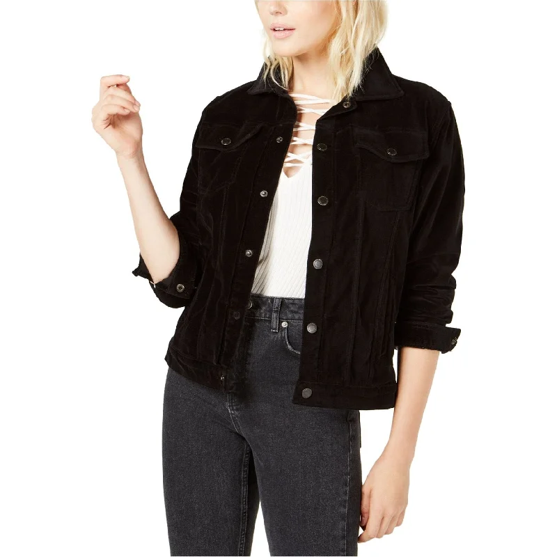 Hudson Womens Trucker Jacket, Black, X-Small