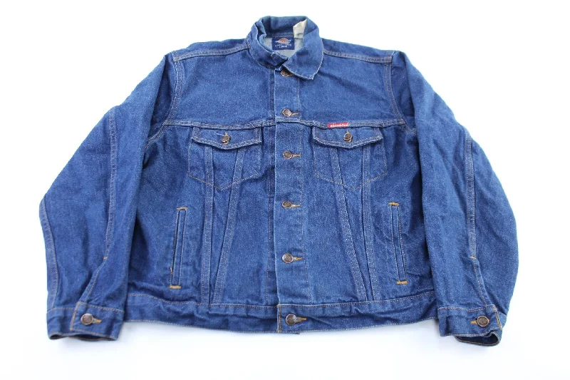 Dickie's Logo Patch Dark Wash Denim Jacket