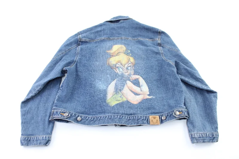 Girl's The Disney Store Tinker Bell Denim Jacket